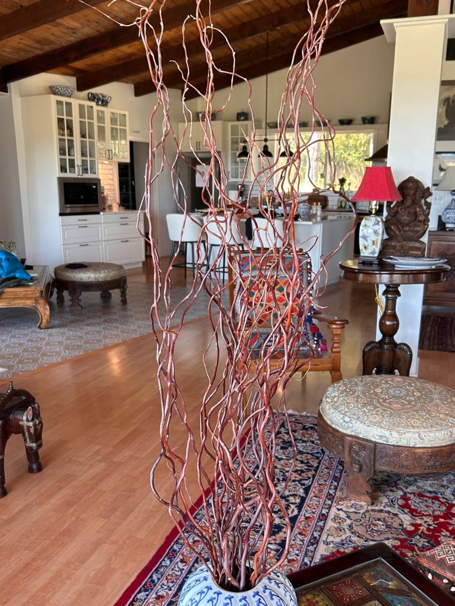 Scarlet Curls Decorative Willow 20 Piece Arrangement - Dingdong's Garden