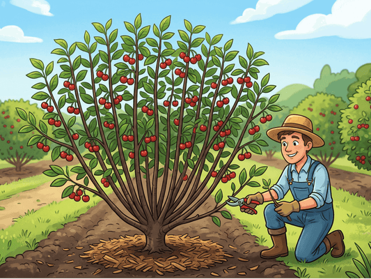 How to prune a cherry tree from 1-5 years using the KGB system - Dingdong's Garden