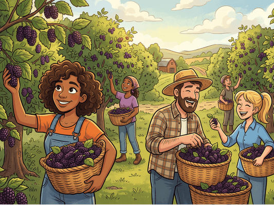 Mulberry Fruit Farm and Harvest and Operation - Dingdong's Garden