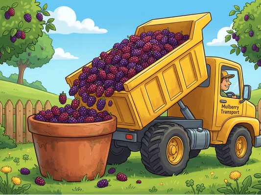 Huge Amounts of Mulberries Harvested and Processed into Jam