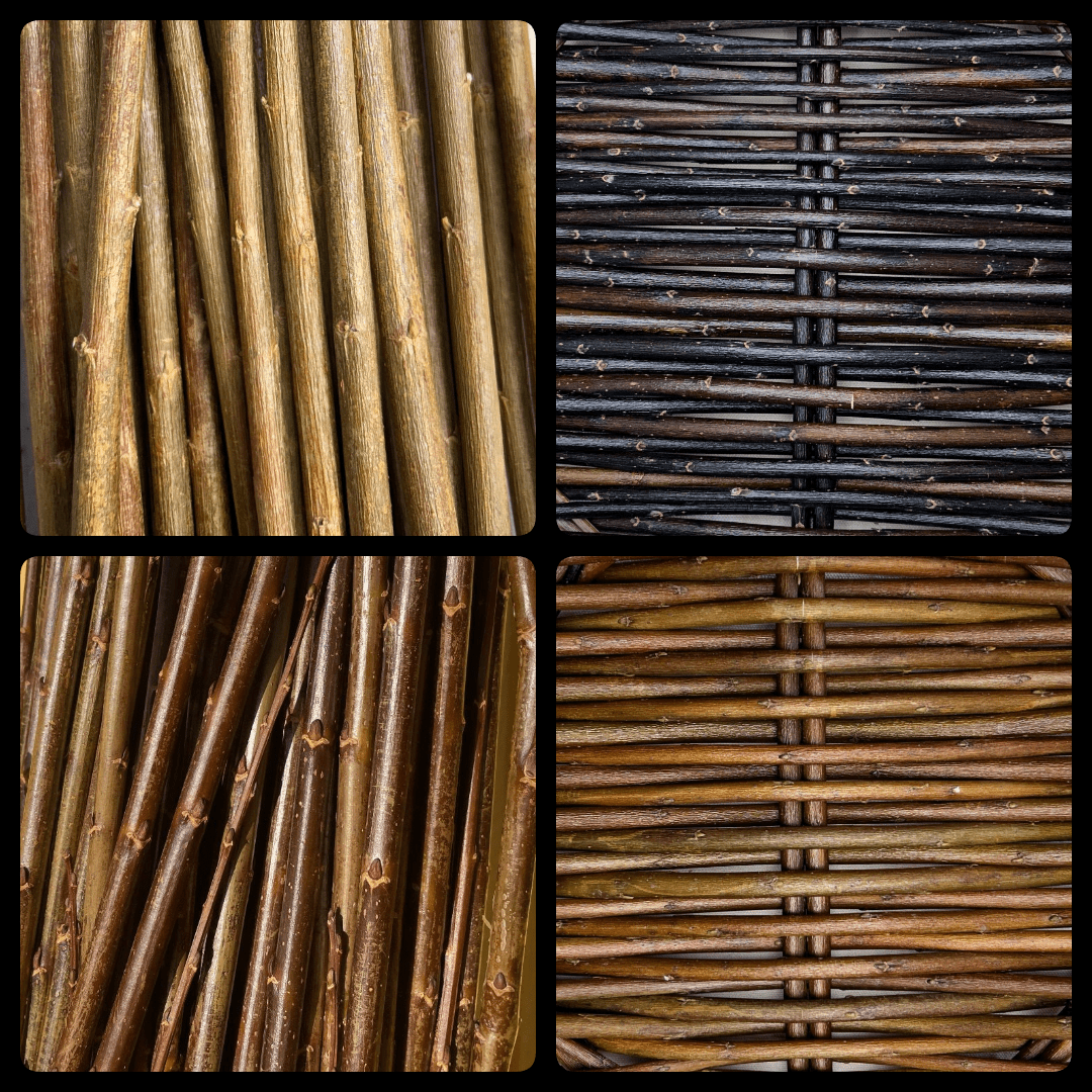 Coarse Basketry Willow Collection - Whissender, Winter Green, Noire de Villaines, Harrisons B - 8pc - Dingdong's Garden